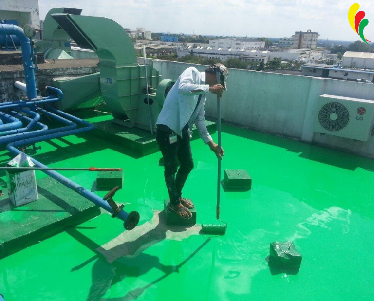 Thi công sơn sàn nhà xưởng Vĩnh Long