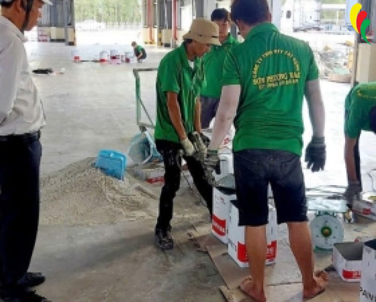 Thi công sơn sàn nhà xưởng Tây Ninh giá rẻ
